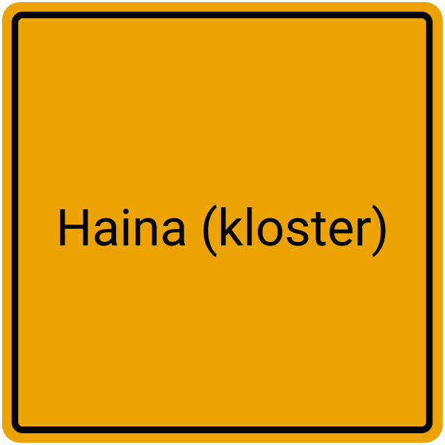 Meldebestätigung Haina (Kloster)